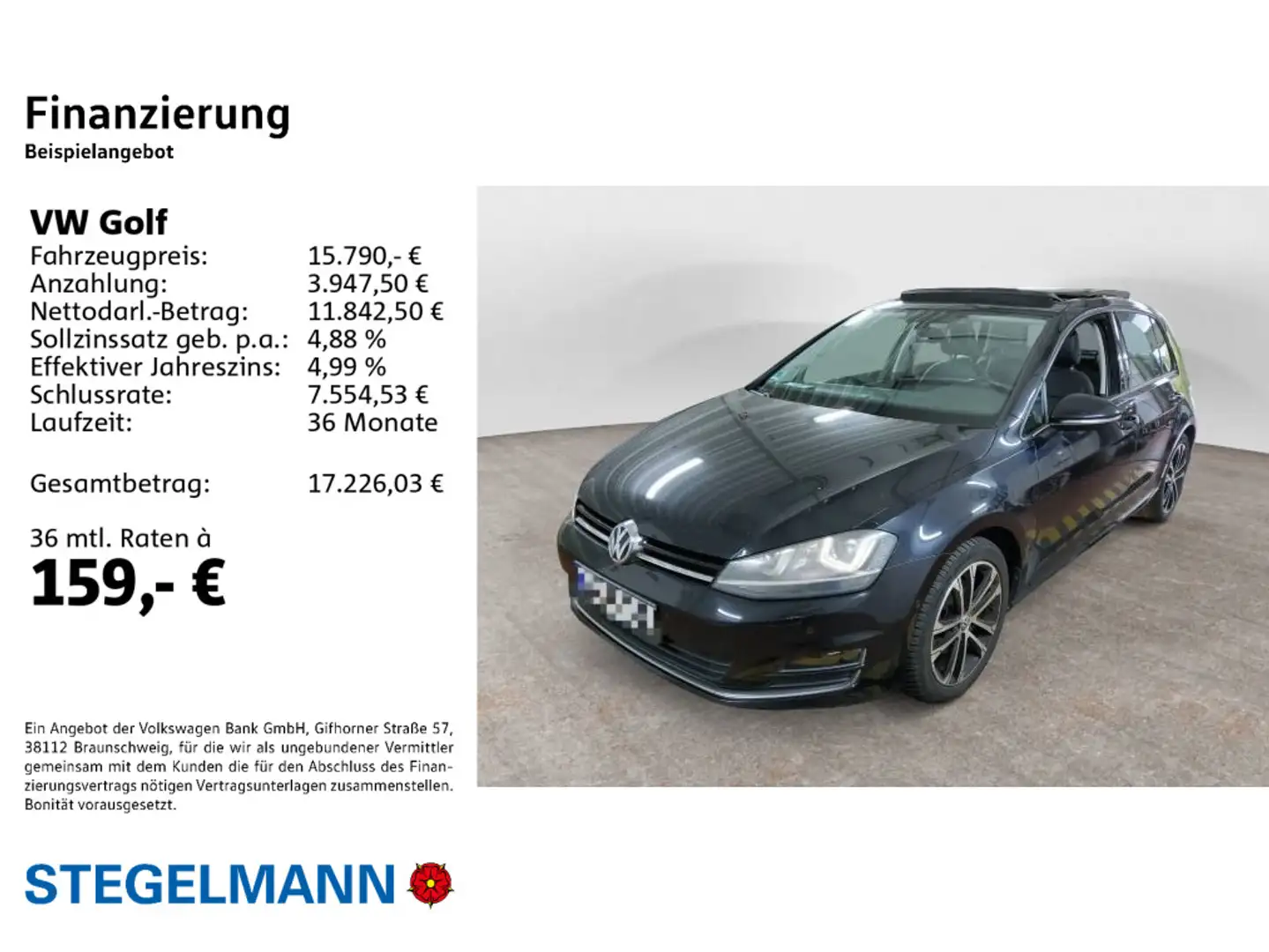 Volkswagen Golf VII 1.4 TSI DSG Highline *Navi*Xenon*Park-L Noir - 2