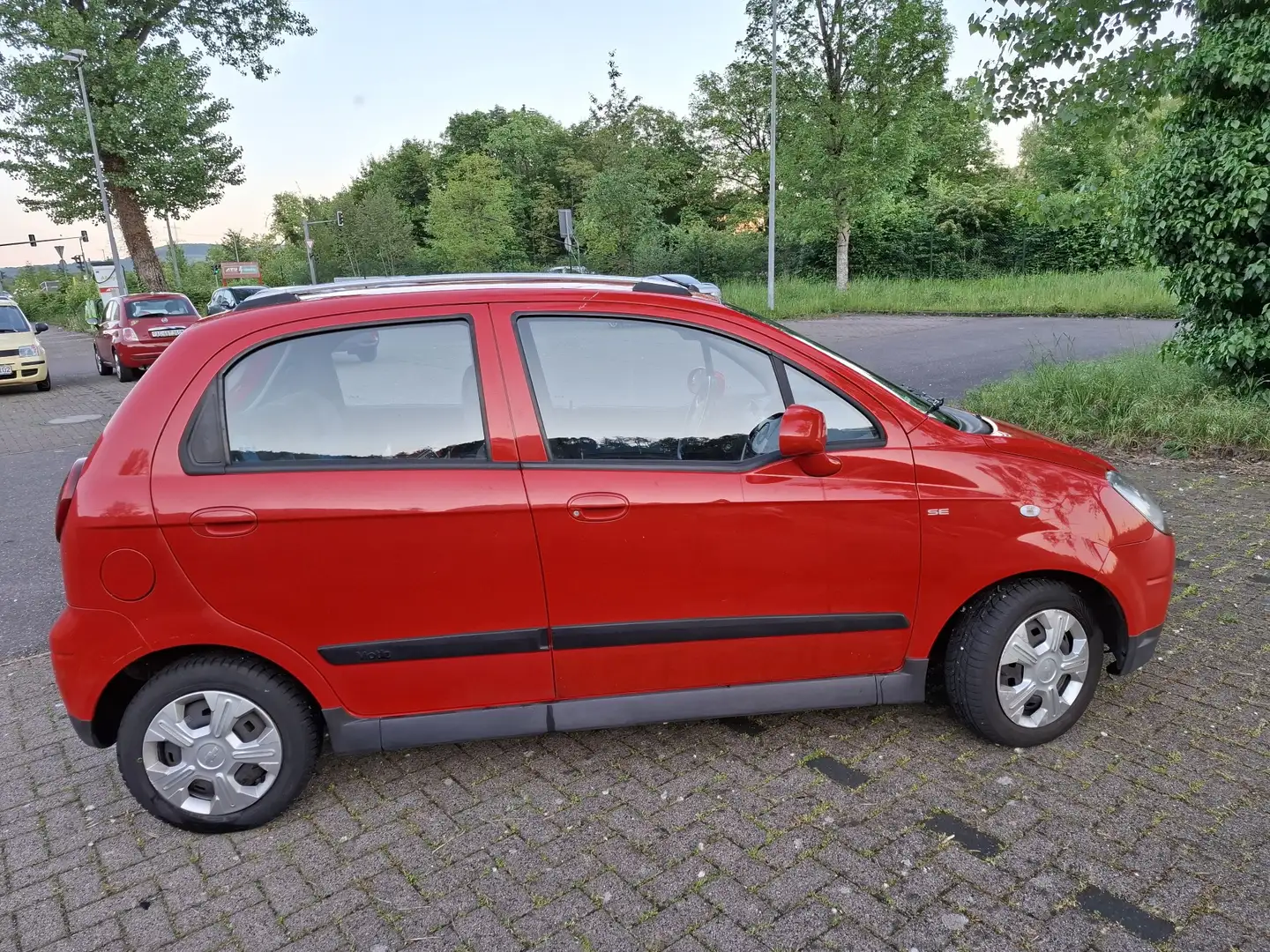 Chevrolet Matiz 67ps.,Klima ,aus zweite Hand TÜV 12.2025. Rojo - 2