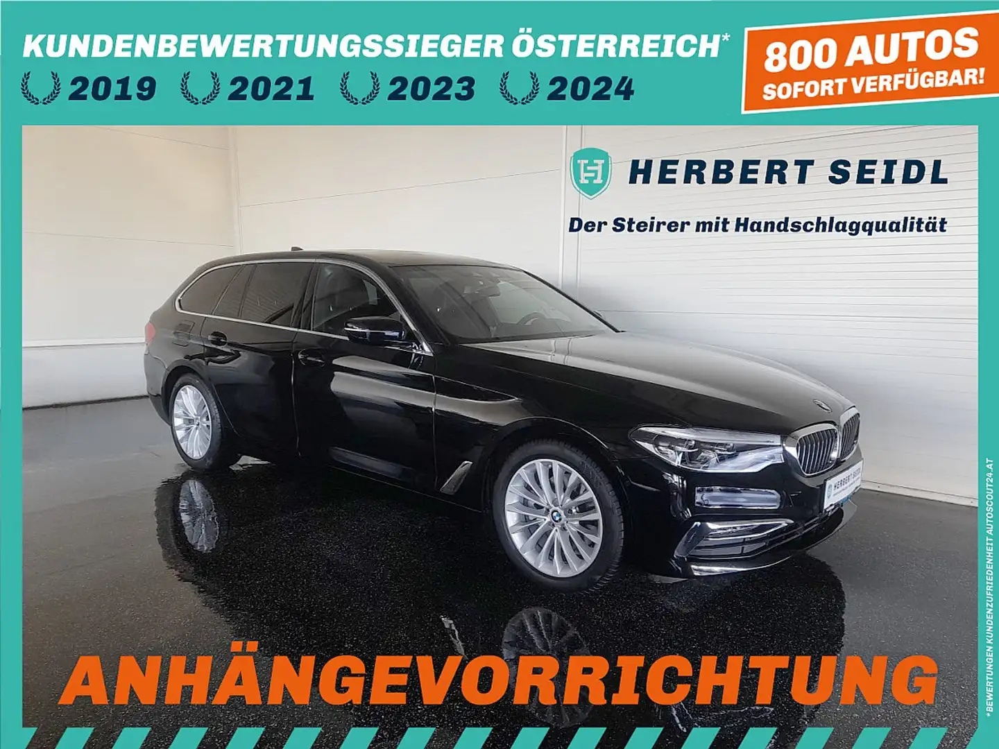 BMW 520 d LUXURY LINE 4x4 Aut *ADAPT. LED / NAVI / LIVE... Schwarz - 1