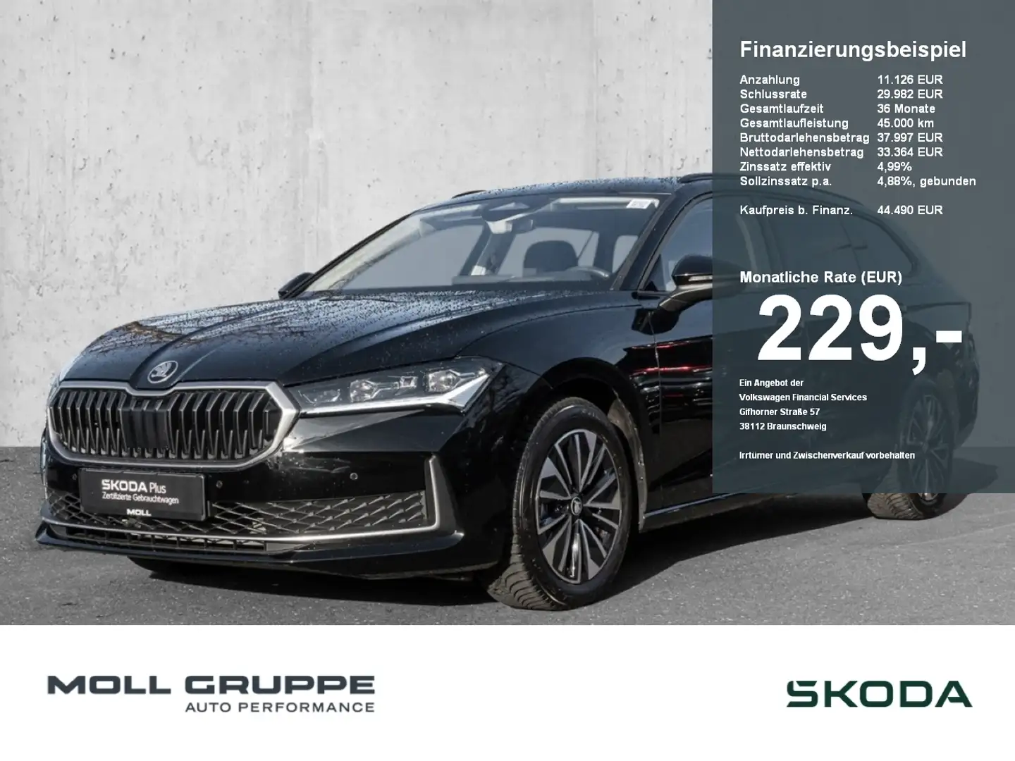 Skoda Superb Combi 2.0 TDI DSG Schwarz - 1