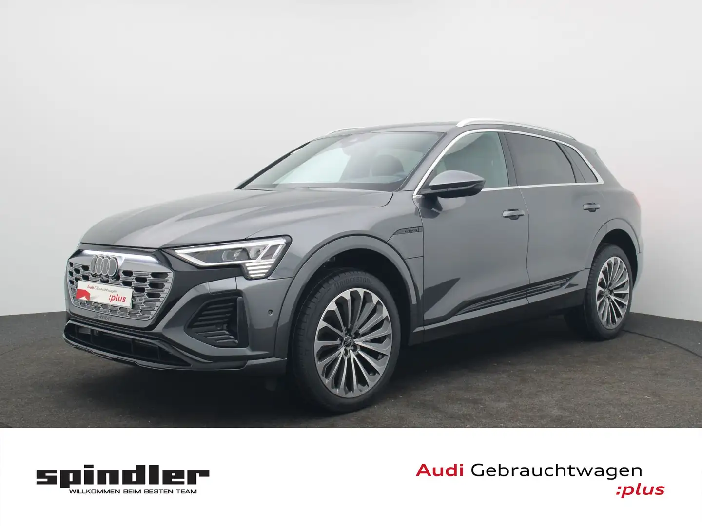 Audi Q8 e-tron S-Line 55 Quattro /Pano,Matrix,AHK,Air Grau - 1