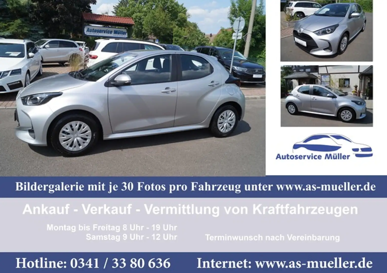 Toyota Yaris Kamera- CarPlay-Spurh.-VZ-Abst.Temp.-316km Plateado - 1