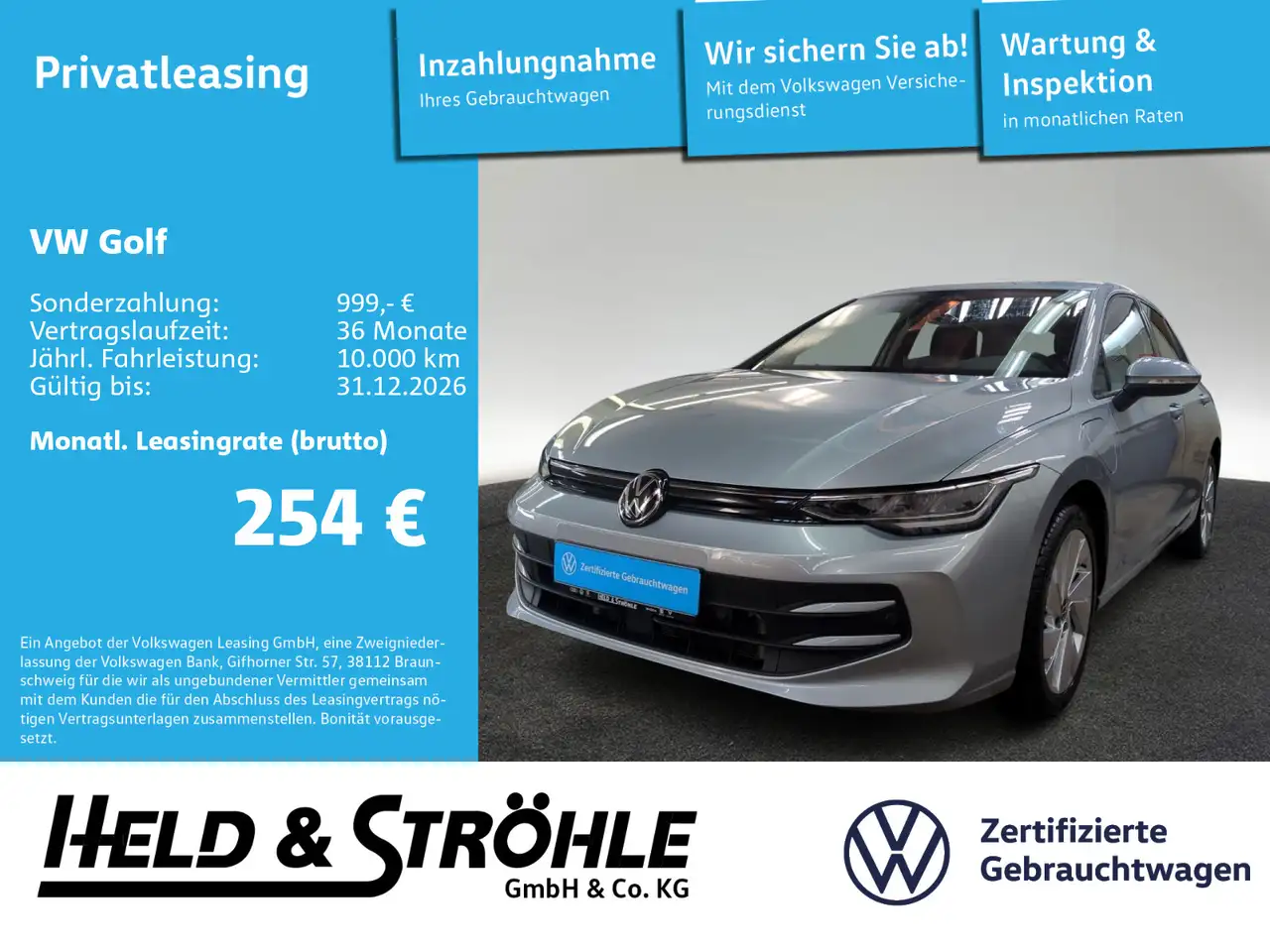 Volkswagen Golf 8 Life 1.5 TSI eHybrid DSG LED NAV AHK KAM — photo 1 of 17
