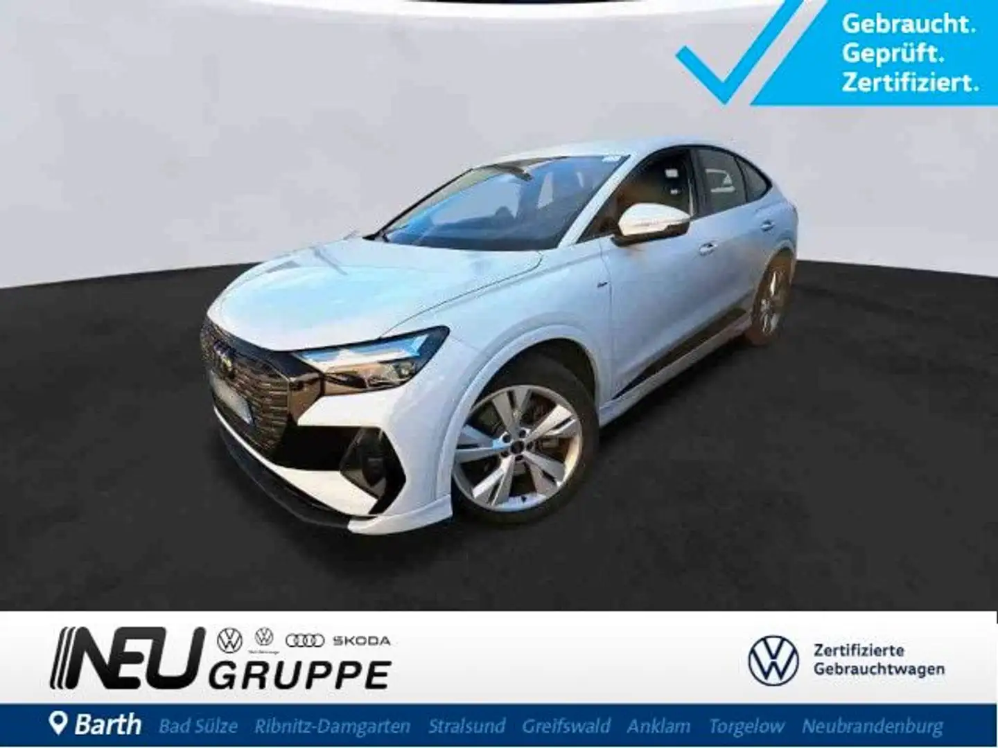 Audi Q4 Sportback e-tron S line 4x4 / HUD / RFK Білий - 1