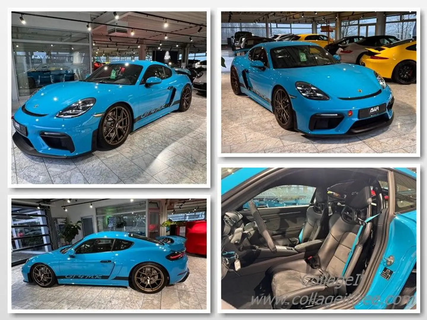 Porsche Cayman GT4 MANTHEY*MWST.*MIAMIBLAU*CLUBSPORT*20" Azul - 1