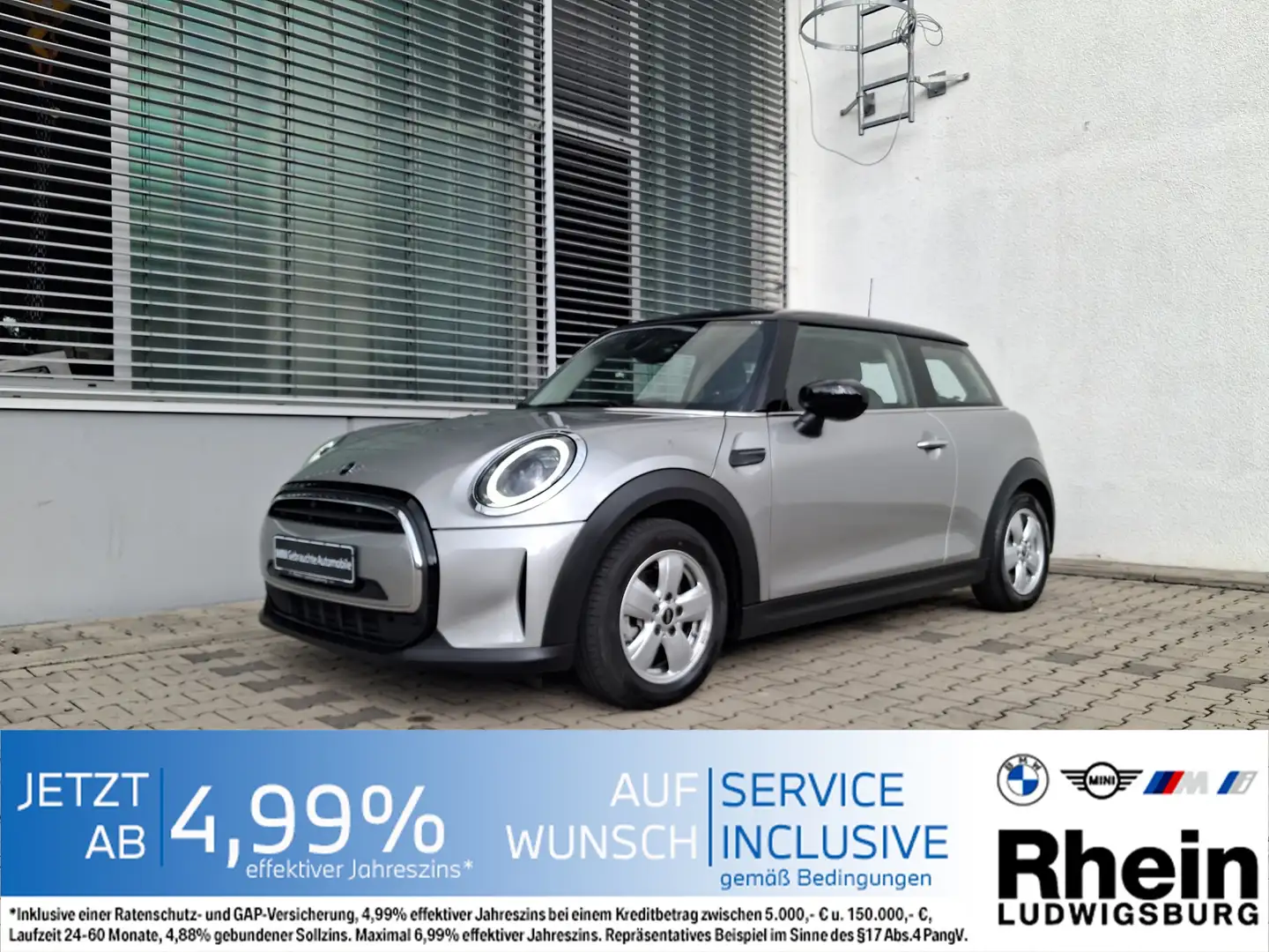 MINI Cooper 3-Türer LED AppleCarPl Pano DrivAs PDC h Silber - 1