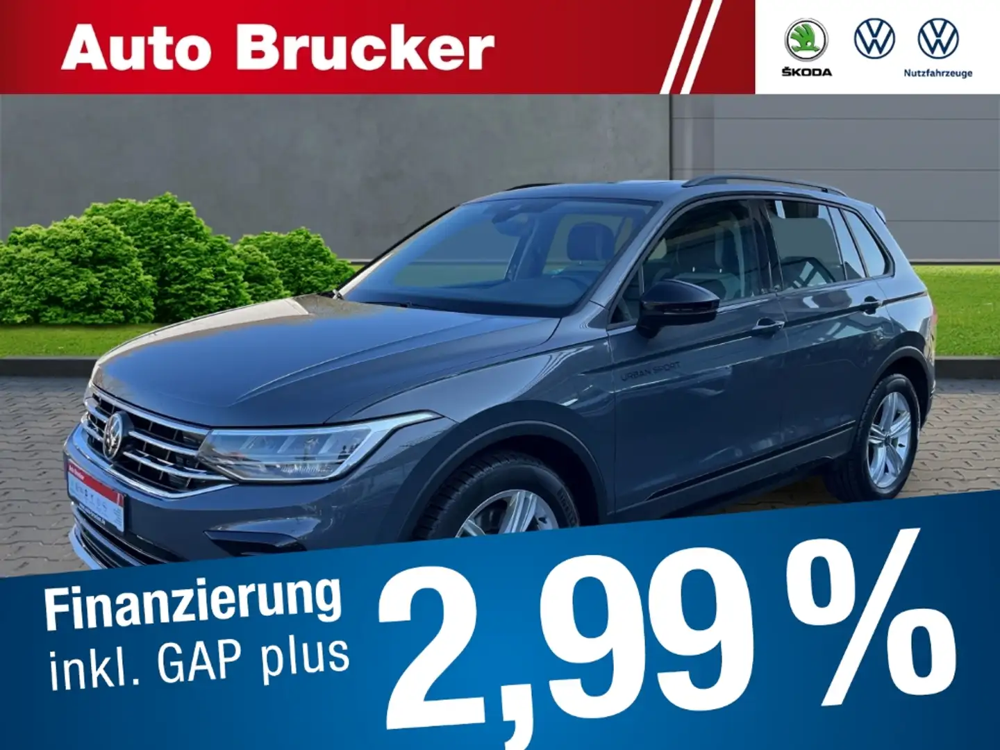 Volkswagen Tiguan Urban Sport 4Motion 2.0 TDI Allrad+AHK+LED+Panodac Gris - 1