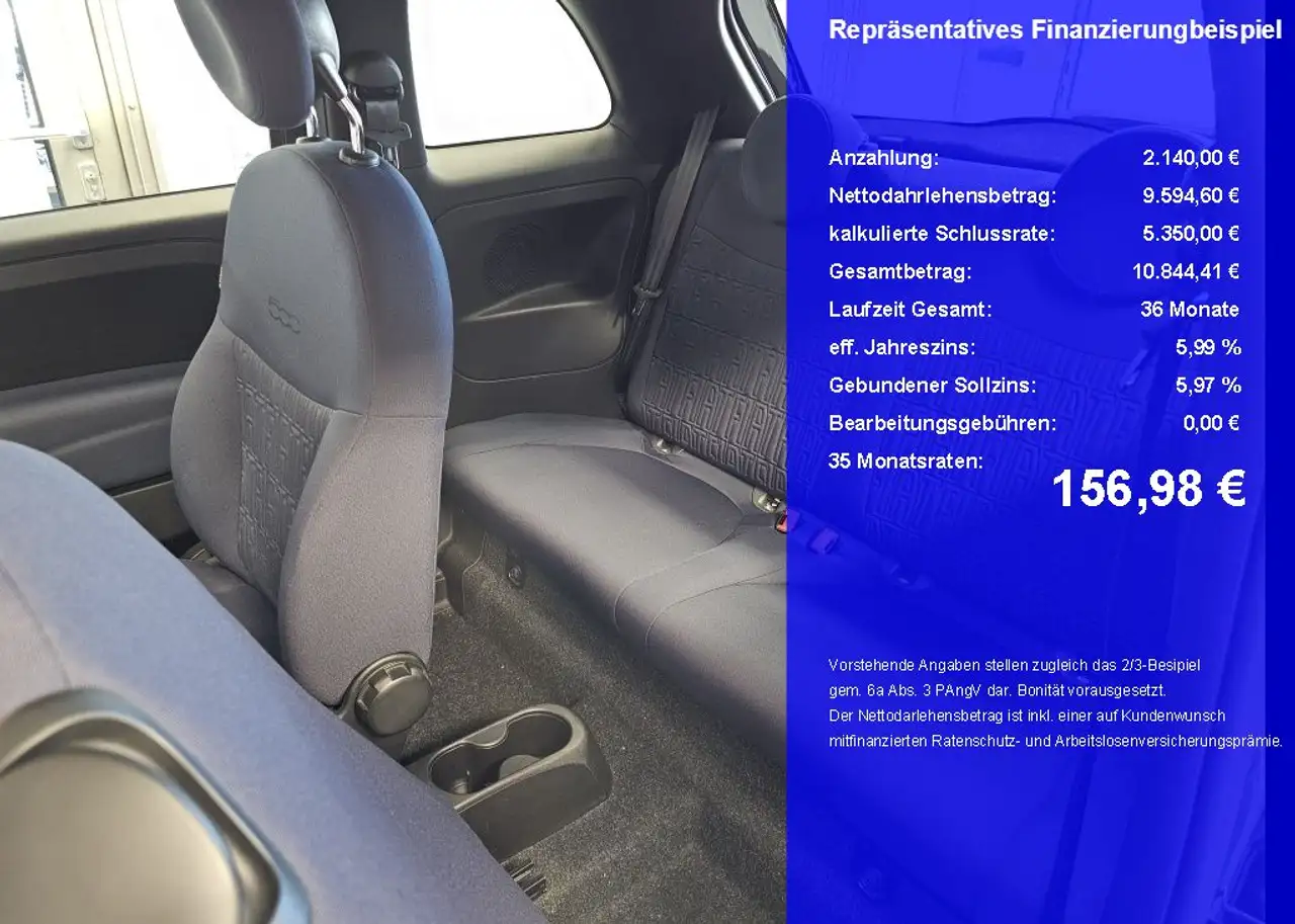 Fiat 500 GSE Hybrid Club, Klima,Alufelgen,Bluetooth, миниатюра 5