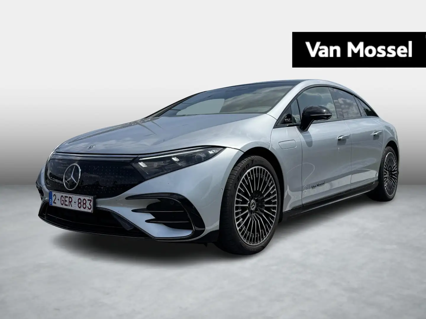 Mercedes-Benz EQS 450+ AMG Line + PANORAMISCH DAK + TREKHAAK + BURME Zilver - 1