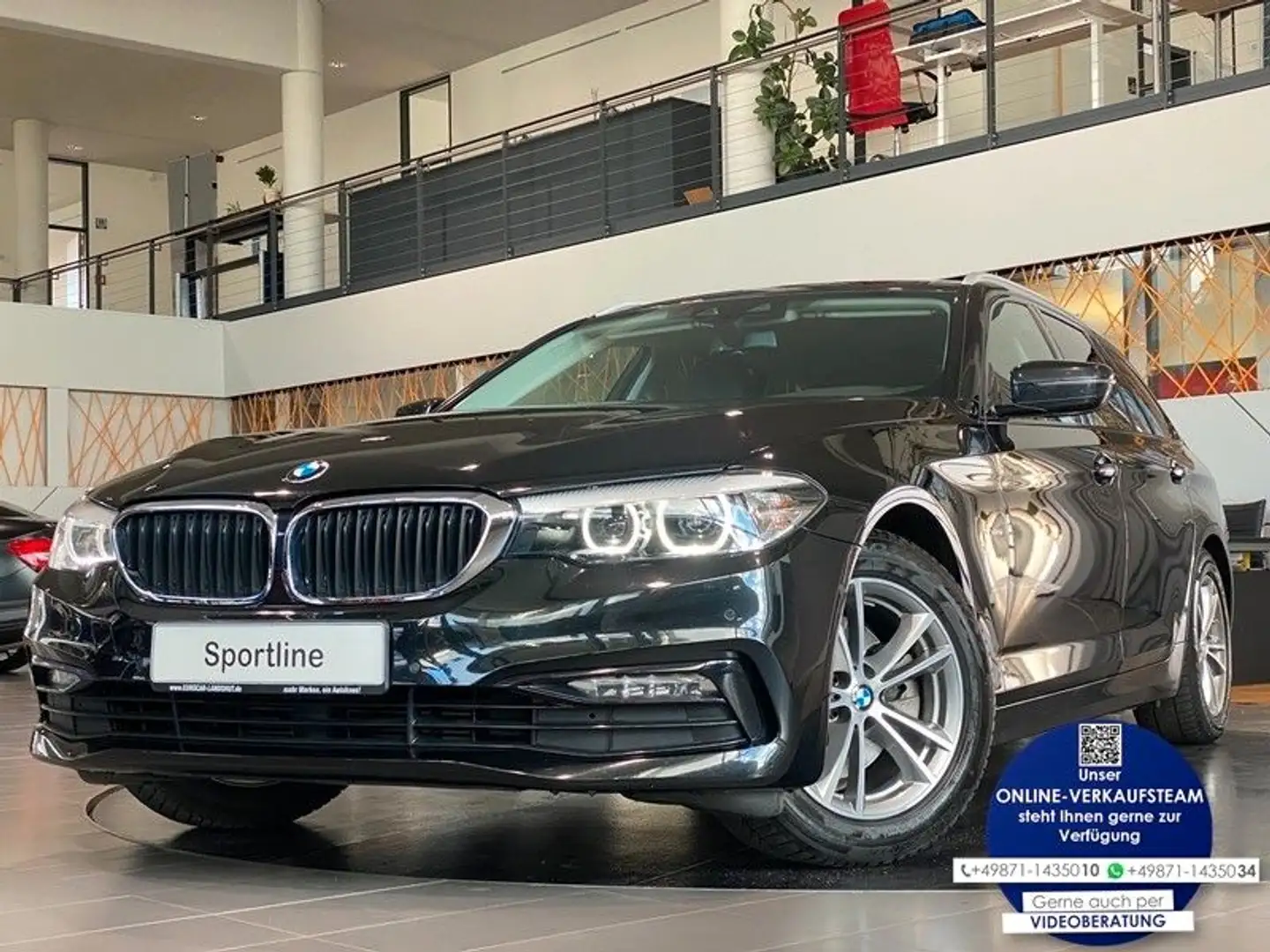 BMW 520 d Touring Sport Line NaviProf. Kamera LED AHK Schwarz - 1