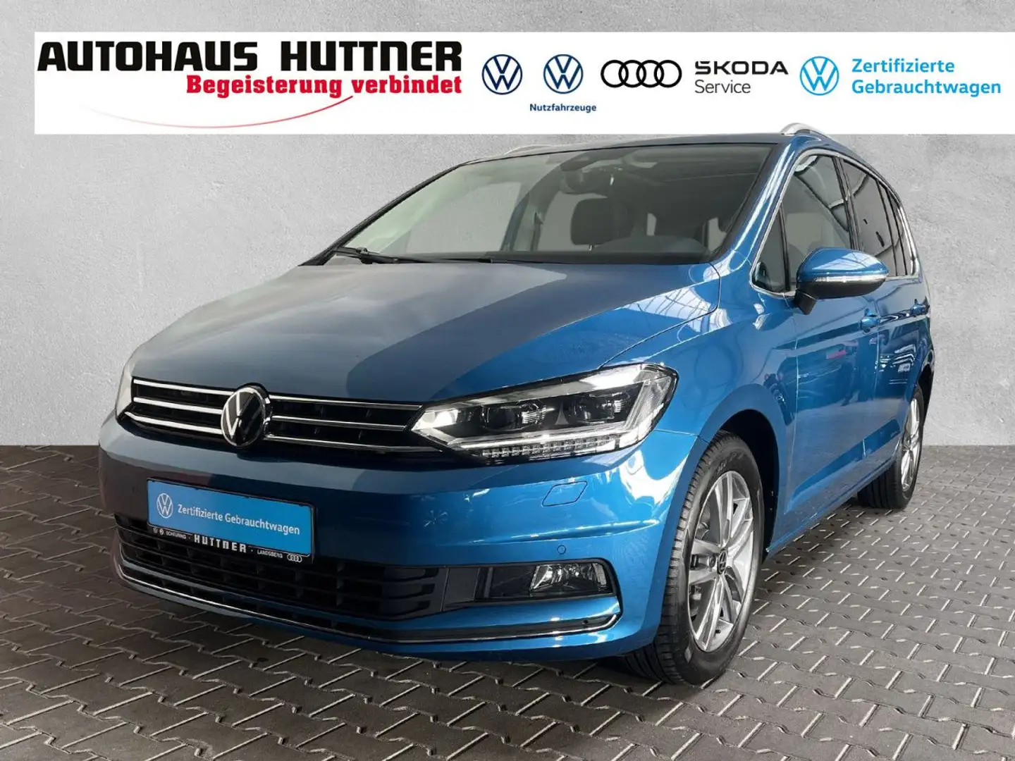 Volkswagen Touran Highline 2.0 TDI DSG AHK RÜCKFAHRKAMERA LED Bleu - 1