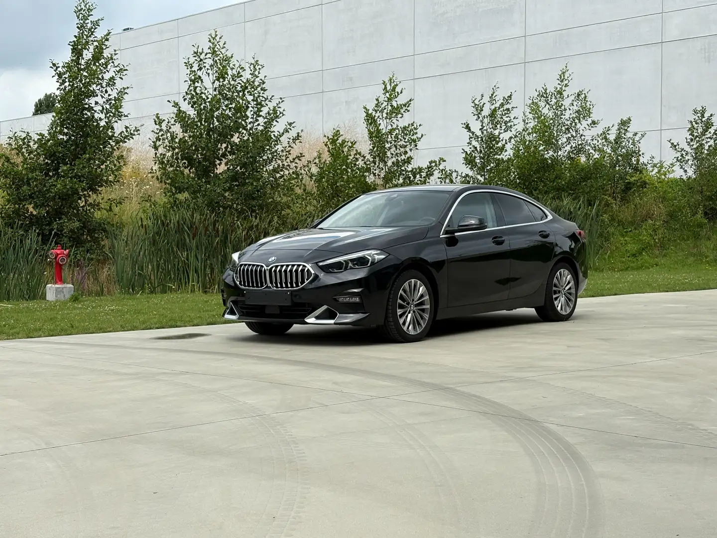 BMW 218 i Gran Coupe Luxury Line autom hifi mokkaleder kam Zwart - 1