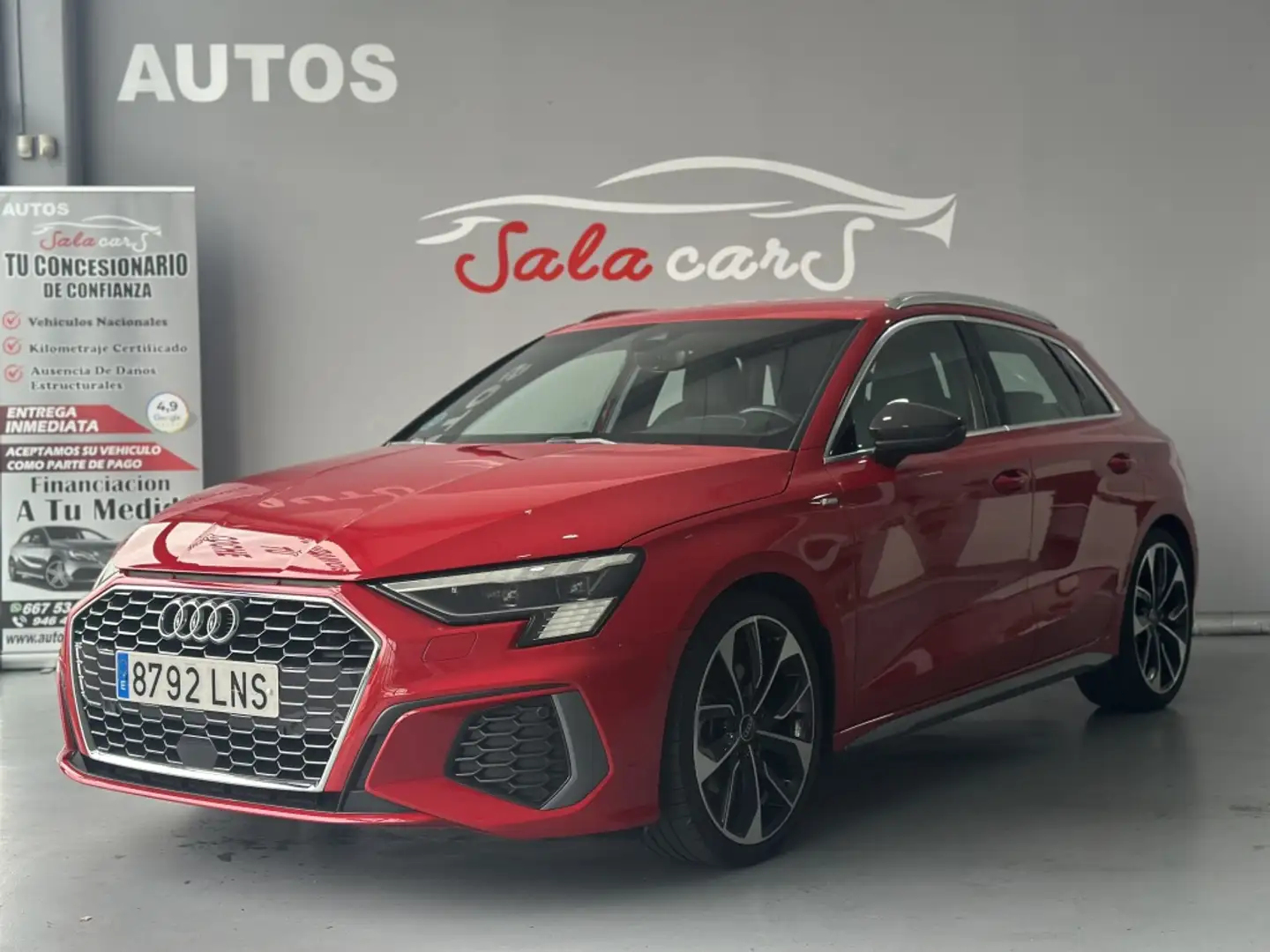 Audi A3 Sportback 35TDI S line S tronic Rouge - 1