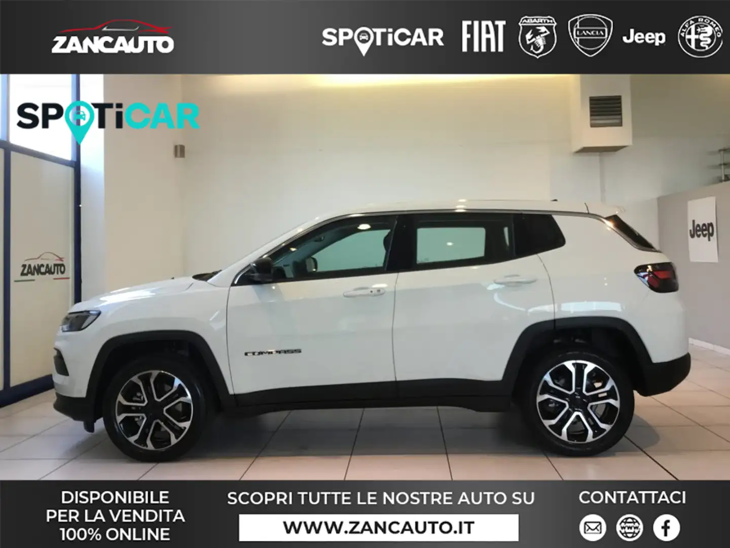 Jeep Compass 1.5 Turbo T4 130CV MHEV 2WD Altitude Blanc - 1