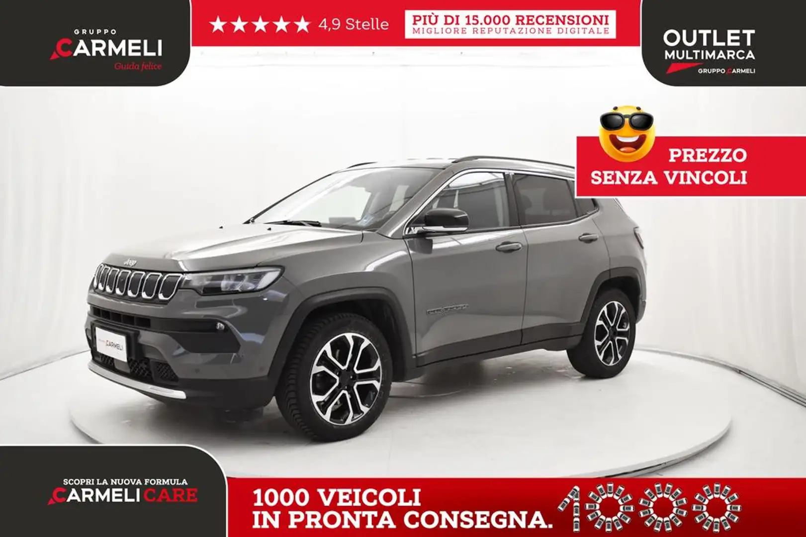 Jeep Compass 1.6 mjt Limited 2wd Gris - 1