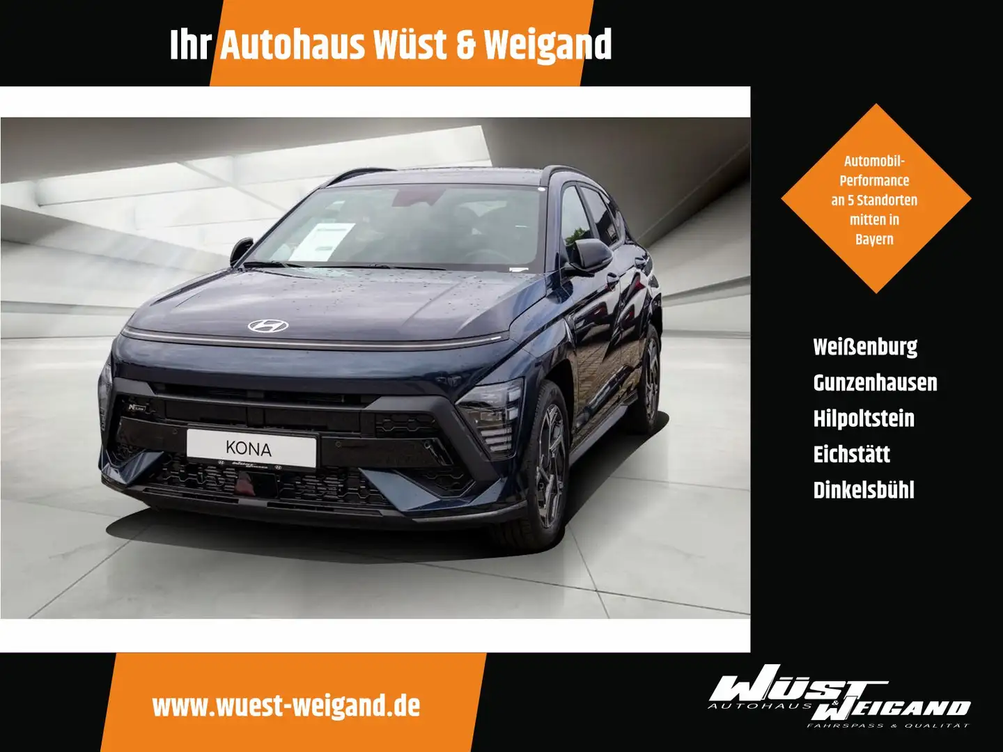 Hyundai KONA Kona 1.0 T-GDI N Line 2WD Bose Bleu - 1