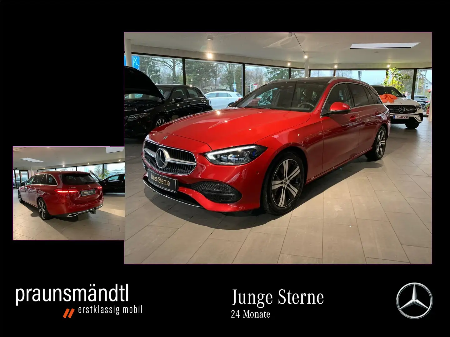 Mercedes-Benz C 220 d 4M T Avantgarde Pano/Sound/AHK/MBUX/360° Schwarz - 1