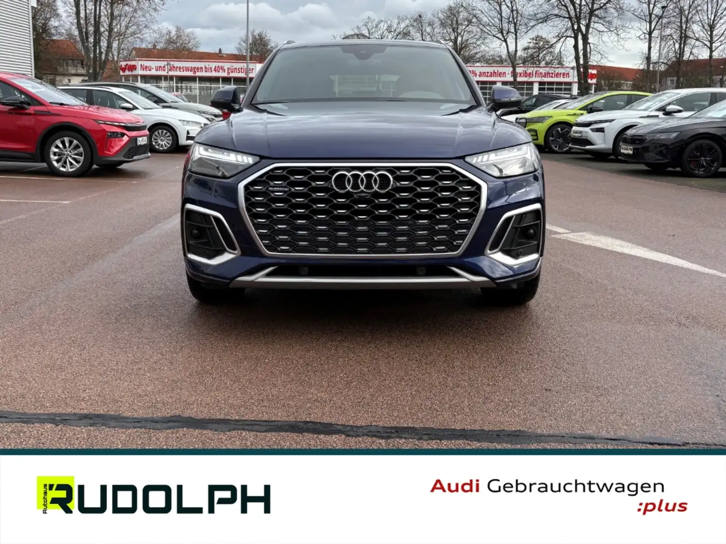 Audi Q5 Sportback 50 TDI qu. S line Matrix ACC StandHZG 36 Bleu - 2