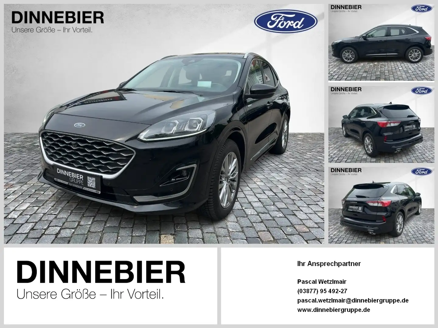 Ford Kuga Vignale LED+Kamera+Navi+Winterpaket Noir - 1