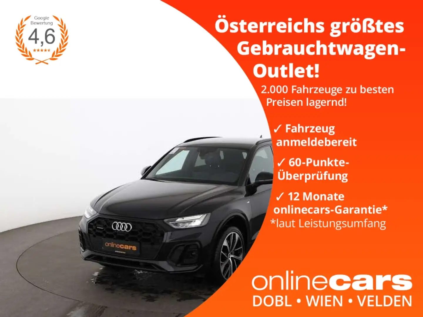 Audi Q5 40 TDI quattro S-Line Aut LED AHK 360-CAM NAVI Schwarz - 1