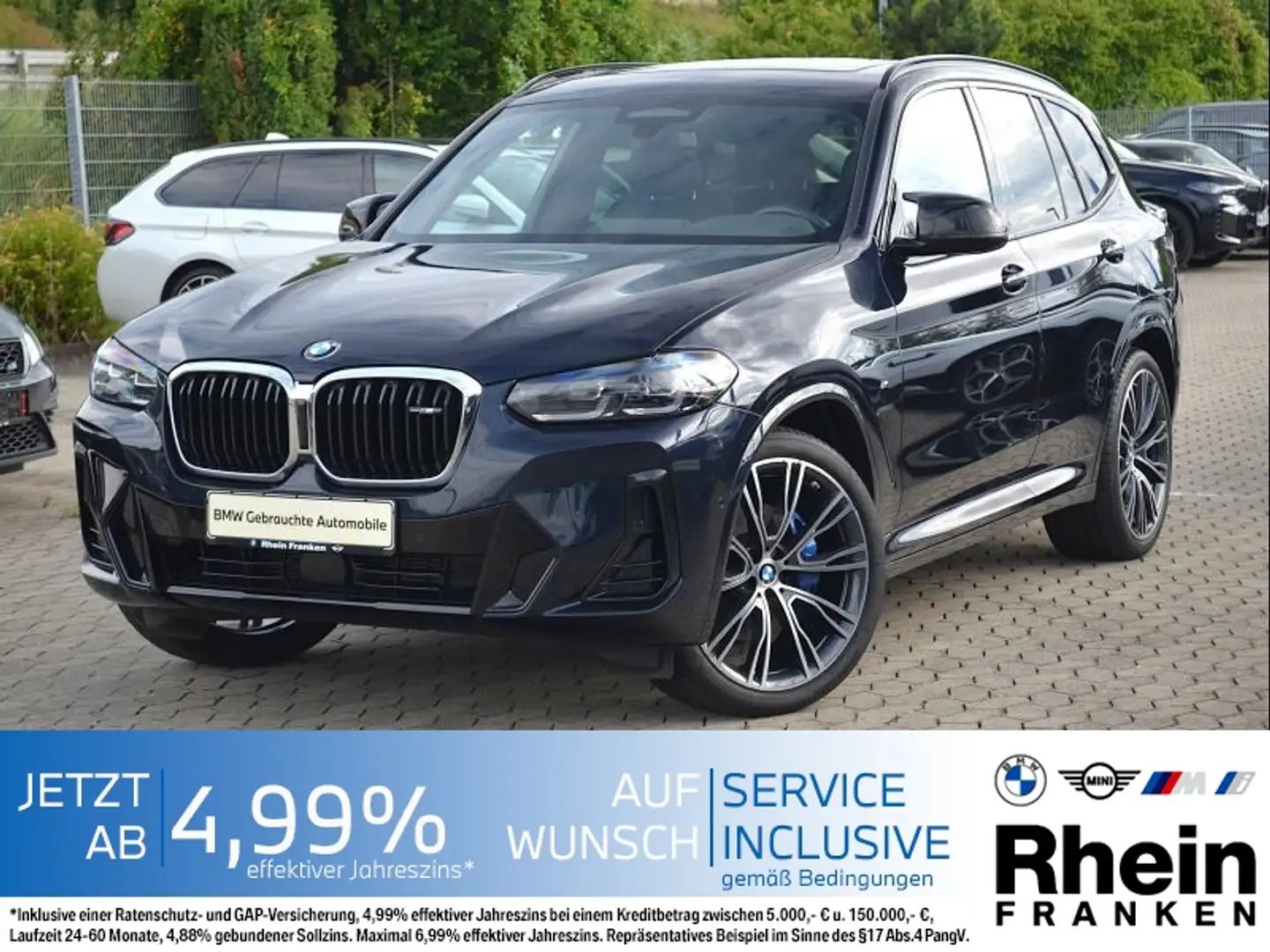 BMW X3 M 40i LiveCptProf.AHK.Ad.LED.Pano.ACC.Kam.Memo Schwarz - 1
