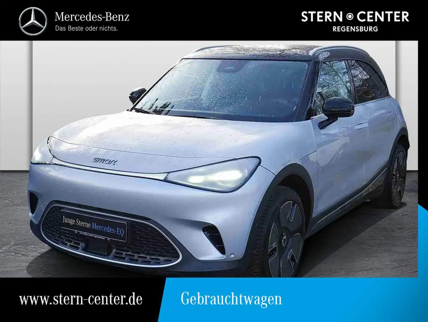 smart #1 PREMIUM+HUD+360°+CyberSparks LED+PANO+MEMORY+ Silber - 1