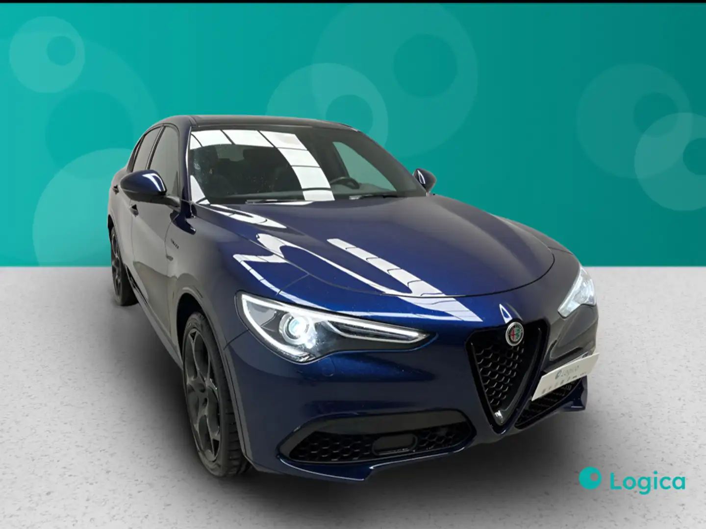 Alfa Romeo Stelvio 2.0 Turbo Veloce Blauw - 1