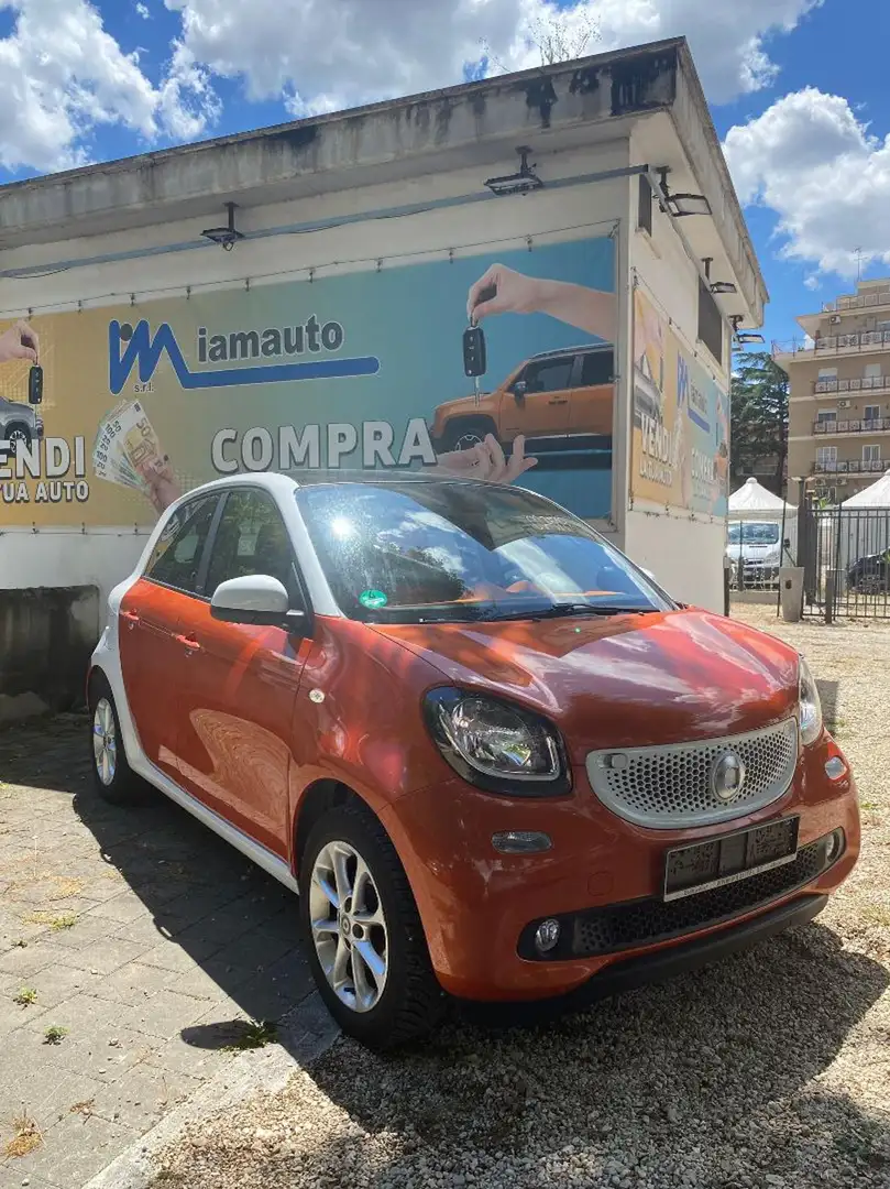 smart forFour 1.0cc PASSION 71cv TETTO PANORAMA SENS PARK Arancione - 2