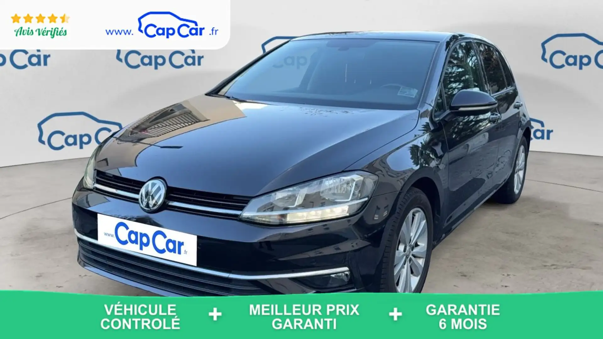 Volkswagen Golf VII 1.6 TDI 115 DSG7 Sportline Zwart - 1