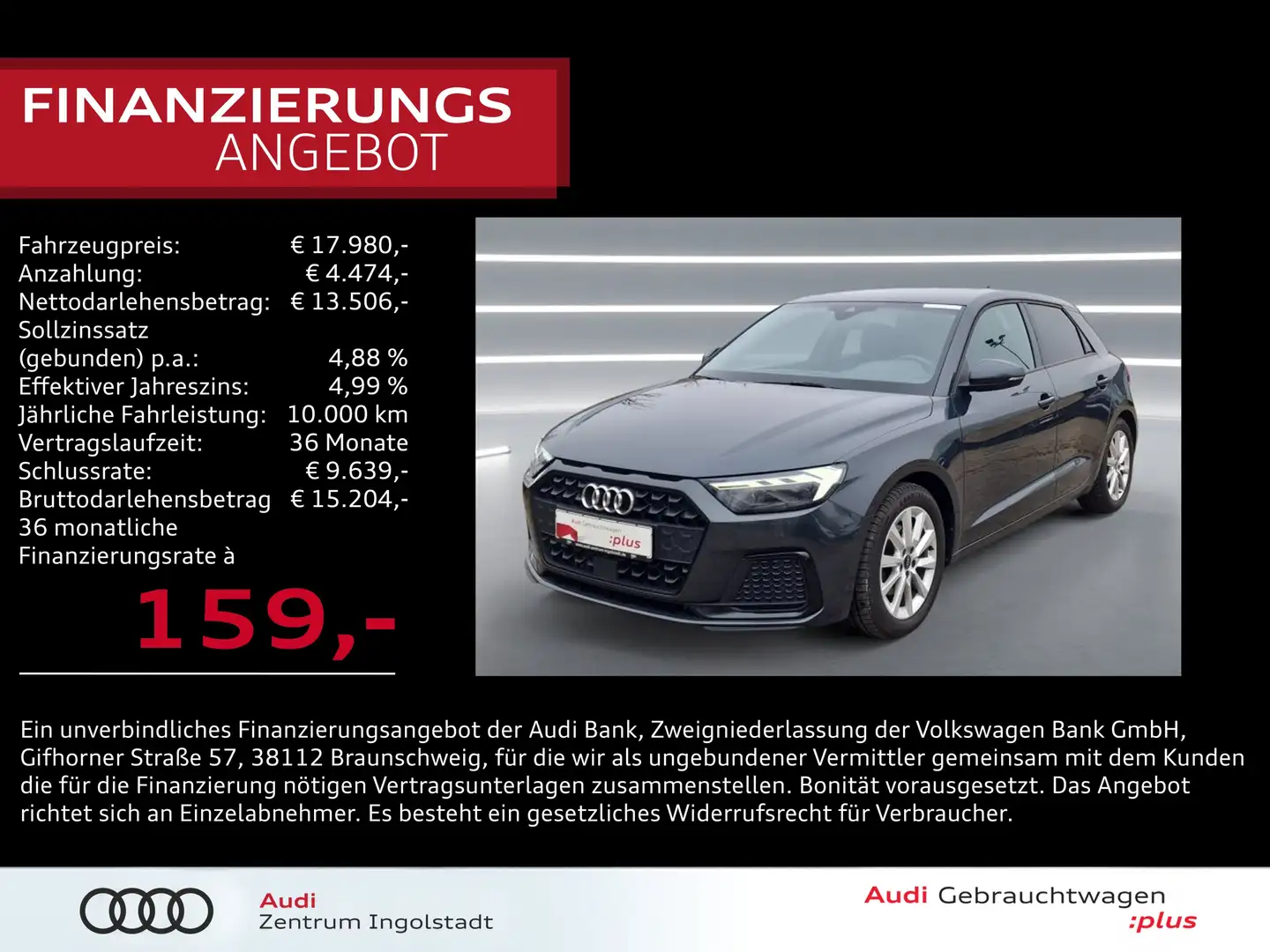 Audi A1 Sportback 30 TFSI LED NAVI Kam. virt. advanced Gris - 1