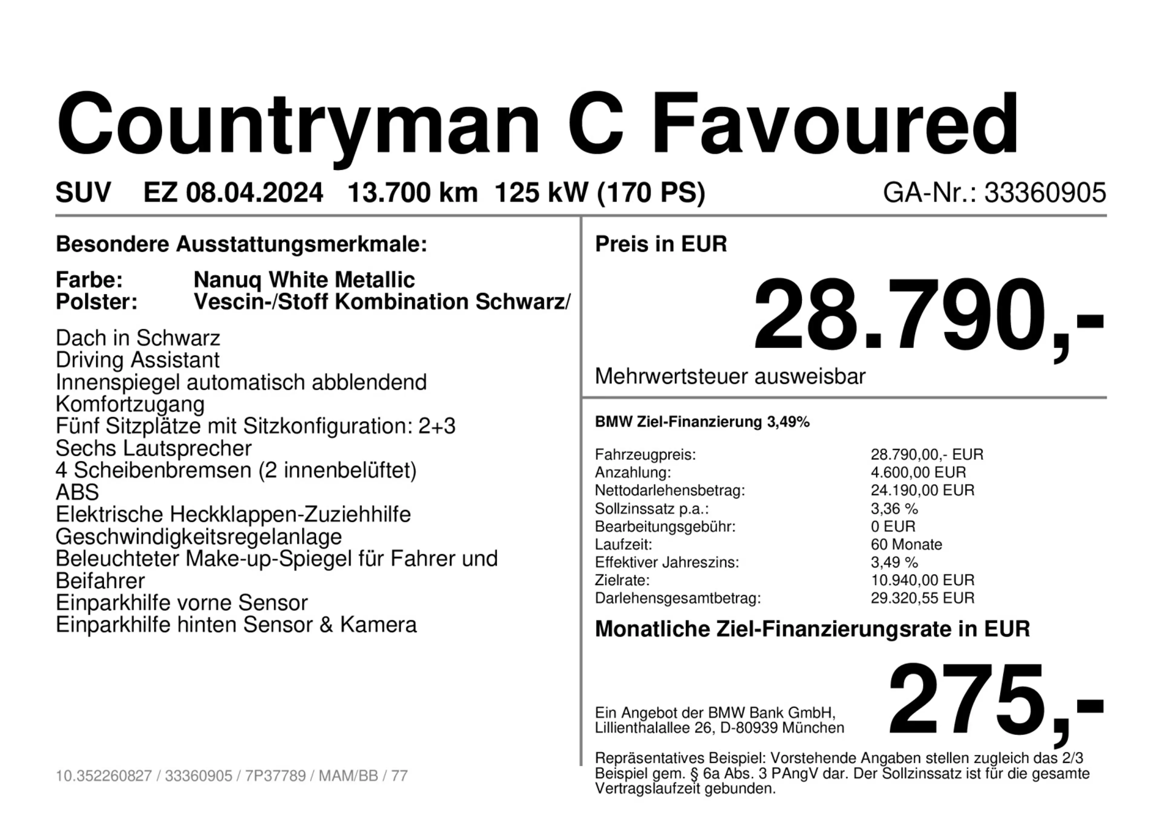 MINI Countryman C Favoured Trim Navi Head-Up Alarm — photo 4