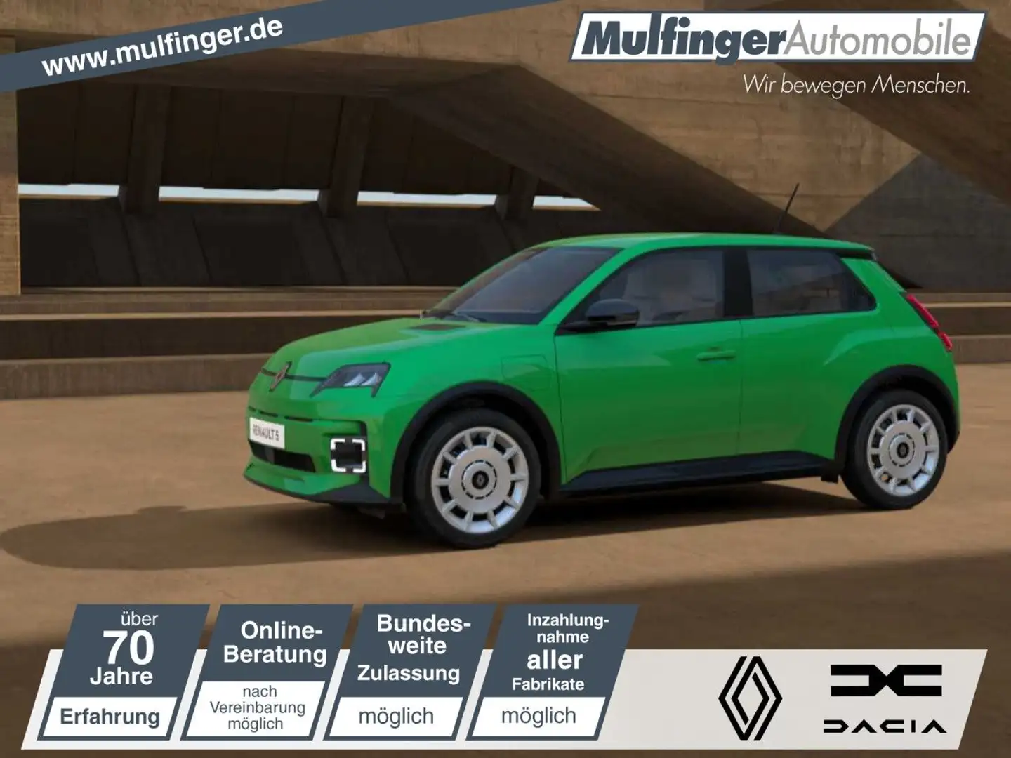 Renault R 5 100% Elektrisch Evolution 120 Urban Range LED Verde - 1