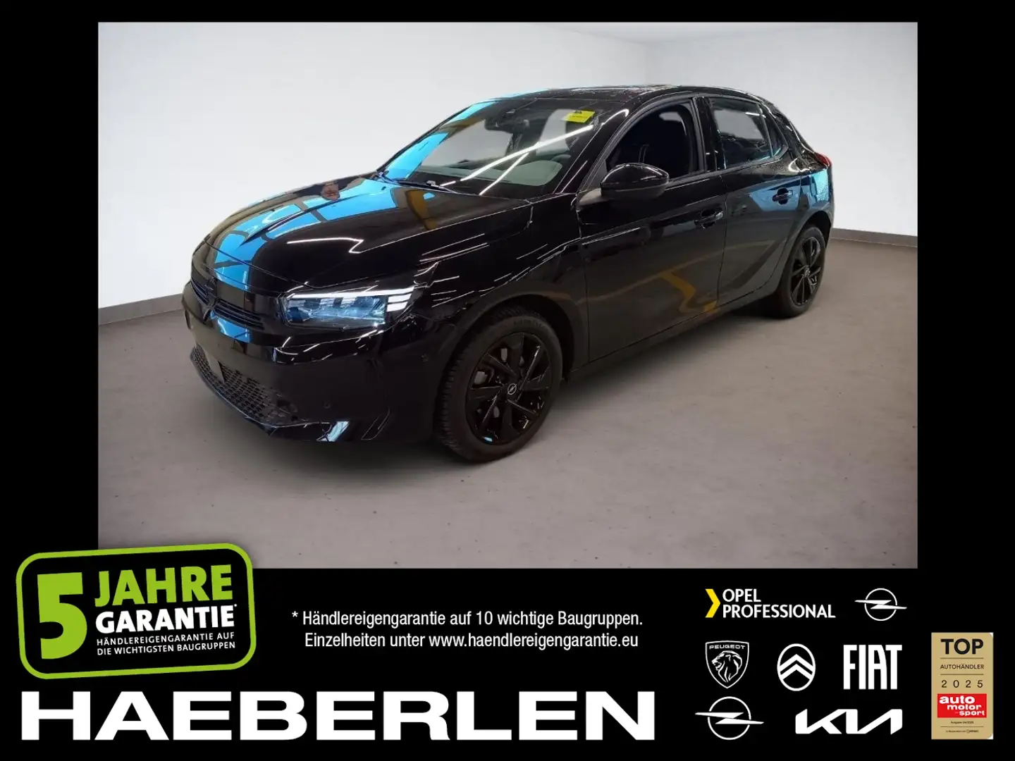 Opel Corsa F 1.2 Turbo GS Voll-LED PDC vo+hi SHZ Noir - 1