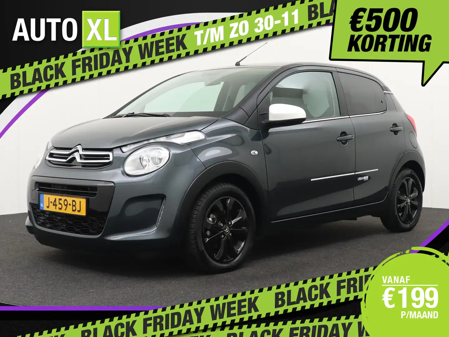 Citroen C1 1.0 73 PK VTi Urban Ride Carplay Camera DAB 15'LMV Gris - 1