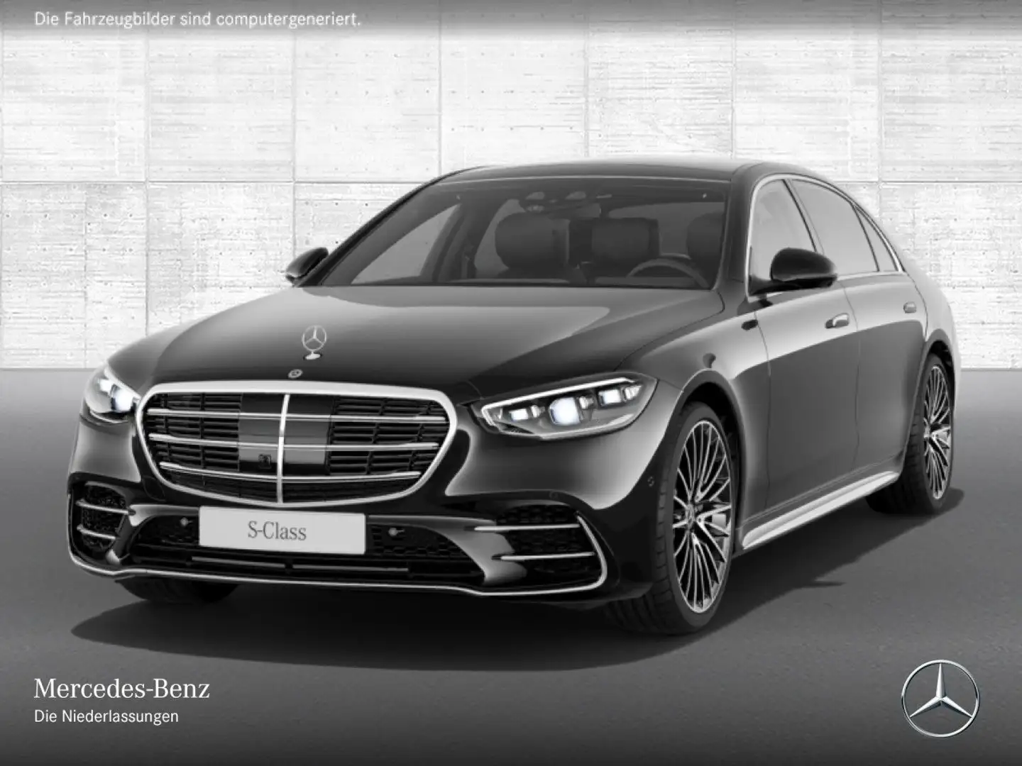 Mercedes-Benz S 450 d L 4M AMG+PANO+360+MULTIBEAM+BURMESTER3D Schwarz - 2