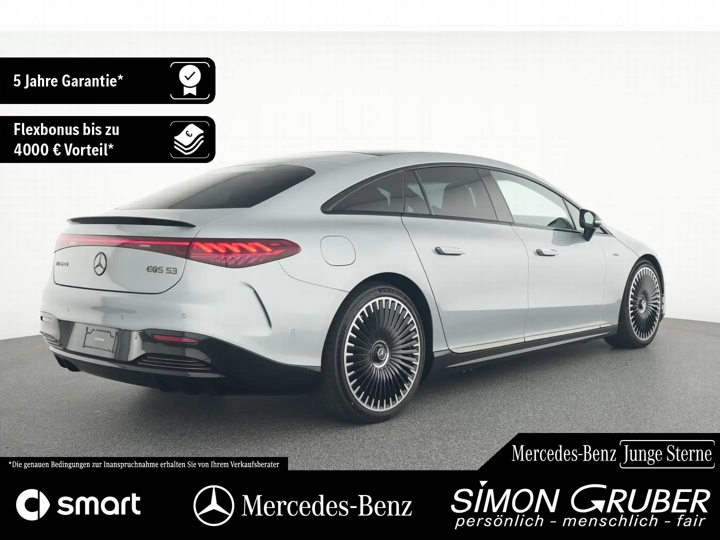 Mercedes-Benz EQS 53 4M+ AMG Manufaktur Exklusive 4*Massage Argent - 2