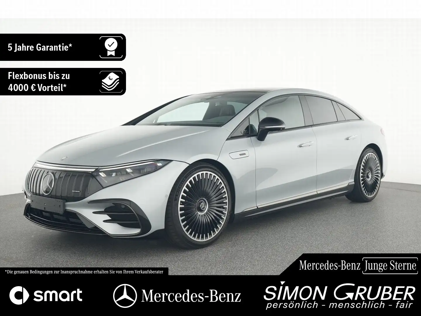 Mercedes-Benz EQS 53 4M+ AMG Manufaktur Exklusive 4*Massage Argent - 1