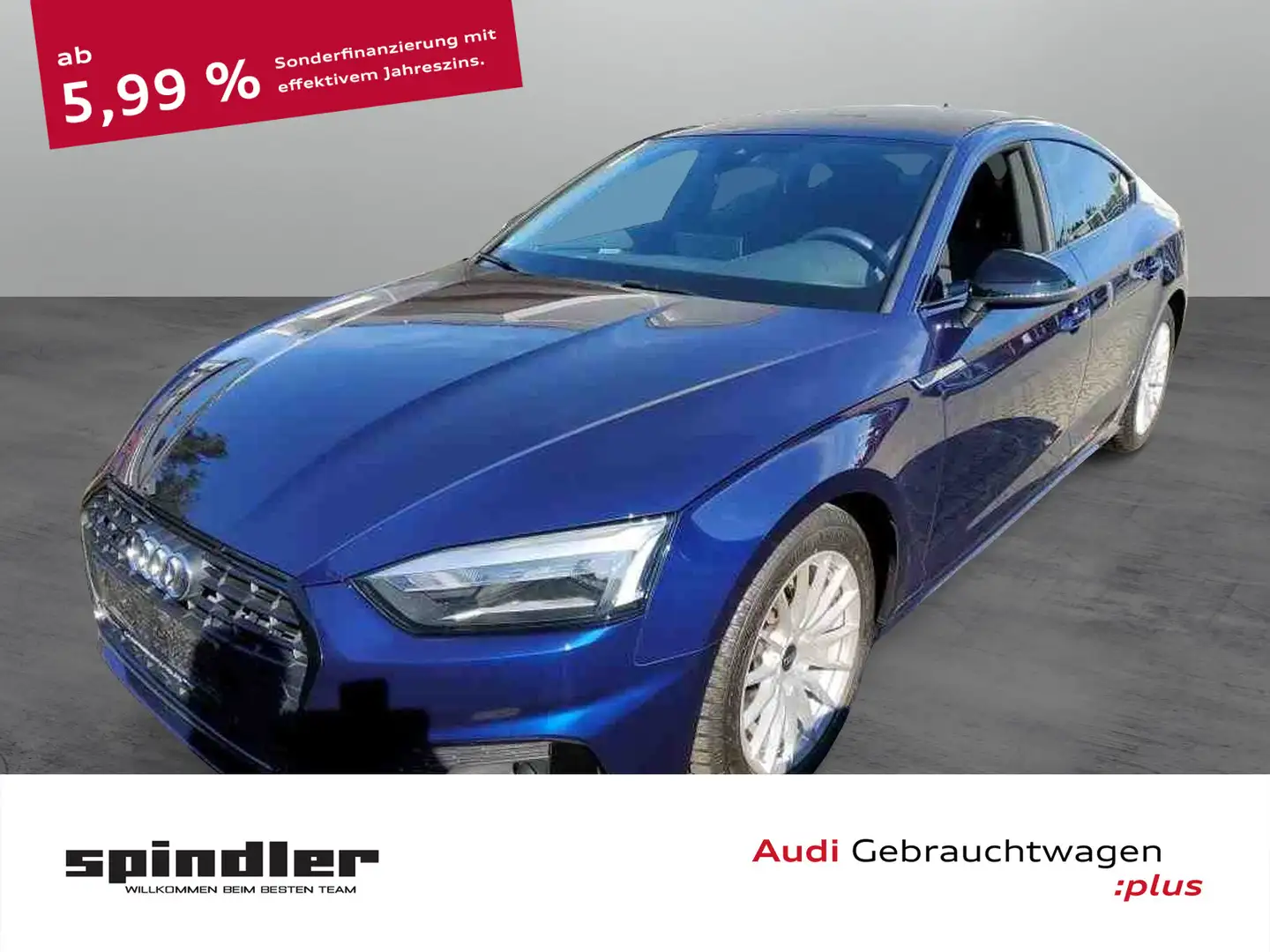 Audi A5 advanced 35TDI S-tronic / Navi, AHK Blau - 1