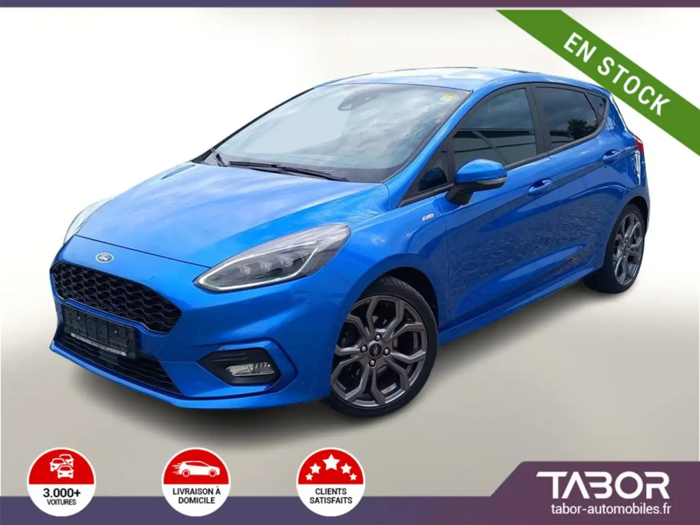Ford Fiesta 1.0 EcoBoost 125 ST-Line GPS ACC Bleu - 1