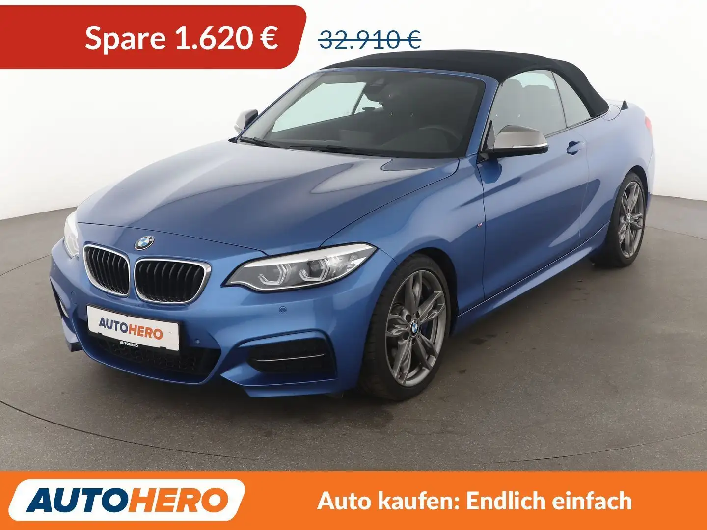 BMW M2 M240i Aut.*NAVI*LED*TEMPO*PDC*SHZ* Blau - 1
