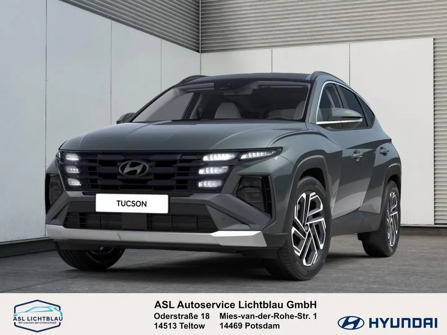 Hyundai TUCSON FL 1.6 T-GDI 48V 7-DCT 2WD PRIME Panoramadach &... Grün - 1
