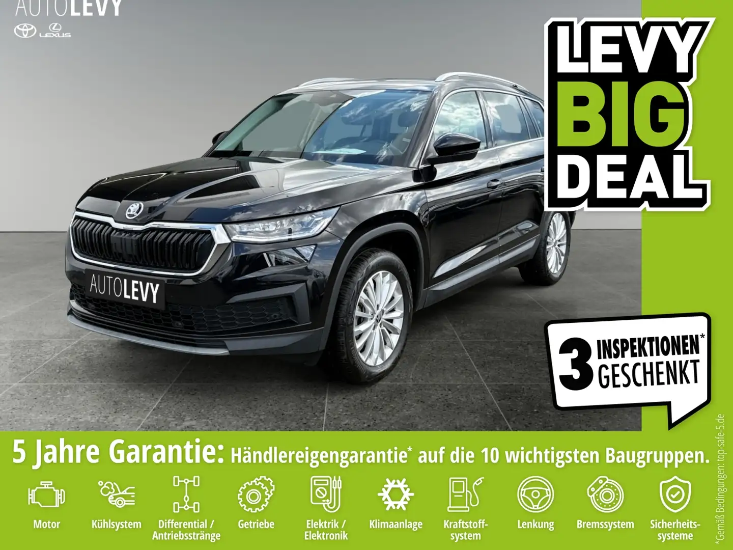 Skoda Kodiaq 1.5 TSI ACT Ambition +7-Sitze+Navi+PDC++++ Black - 1