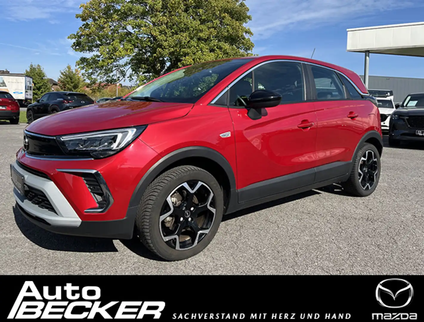 Opel Crossland 1.2 Turbo Elegance - Audi-/Navisystem, Sichtpaket, Rouge - 1
