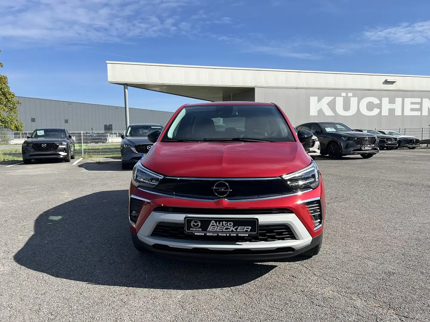 Opel Crossland 1.2 Turbo Elegance - Audi-/Navisystem, Sichtpaket, Rouge - 2