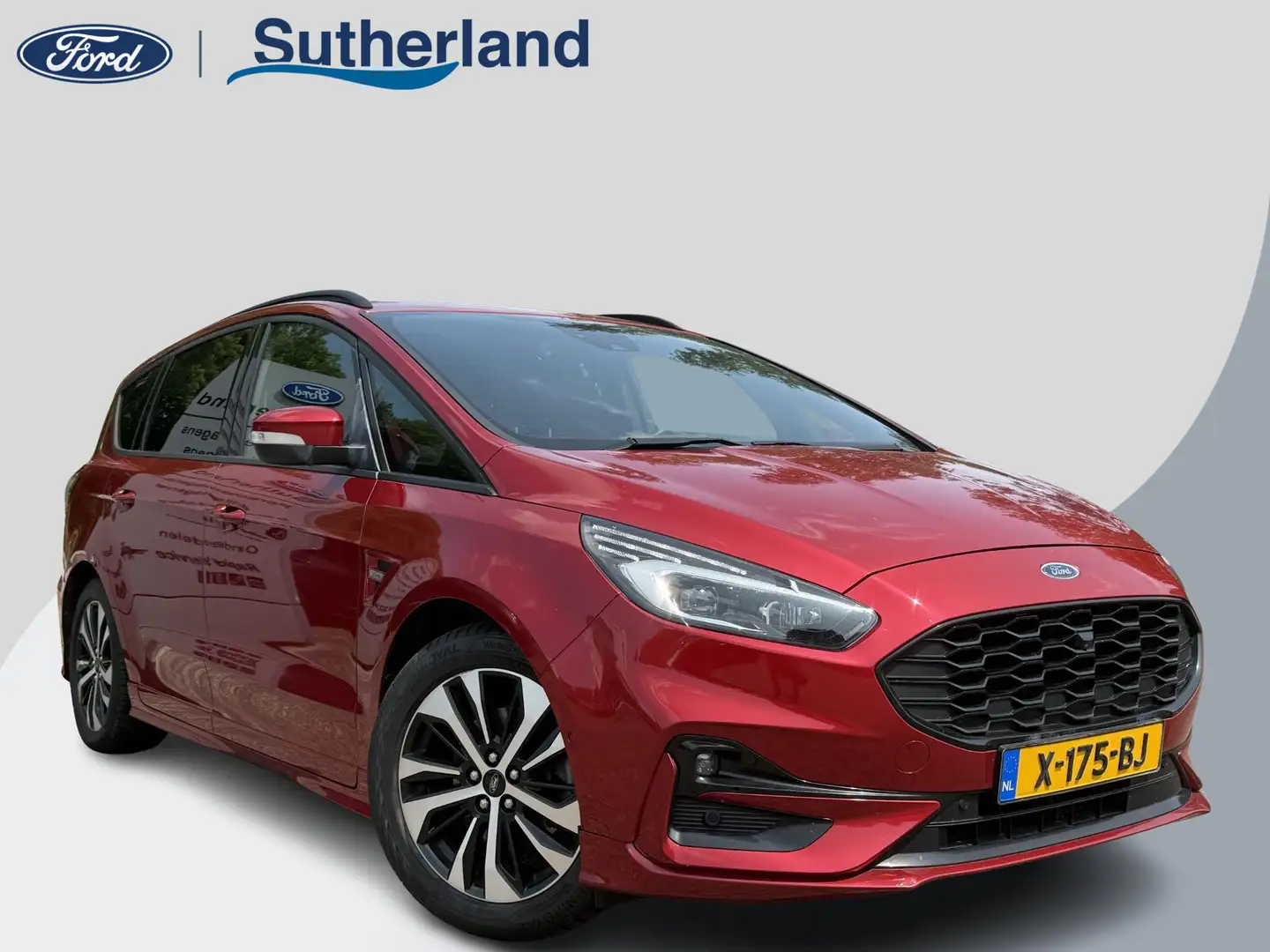 Ford S-Max 2.5 FHEV ST-Line 190pk Trekhaak | Adaptieve Cruise Rood - 1