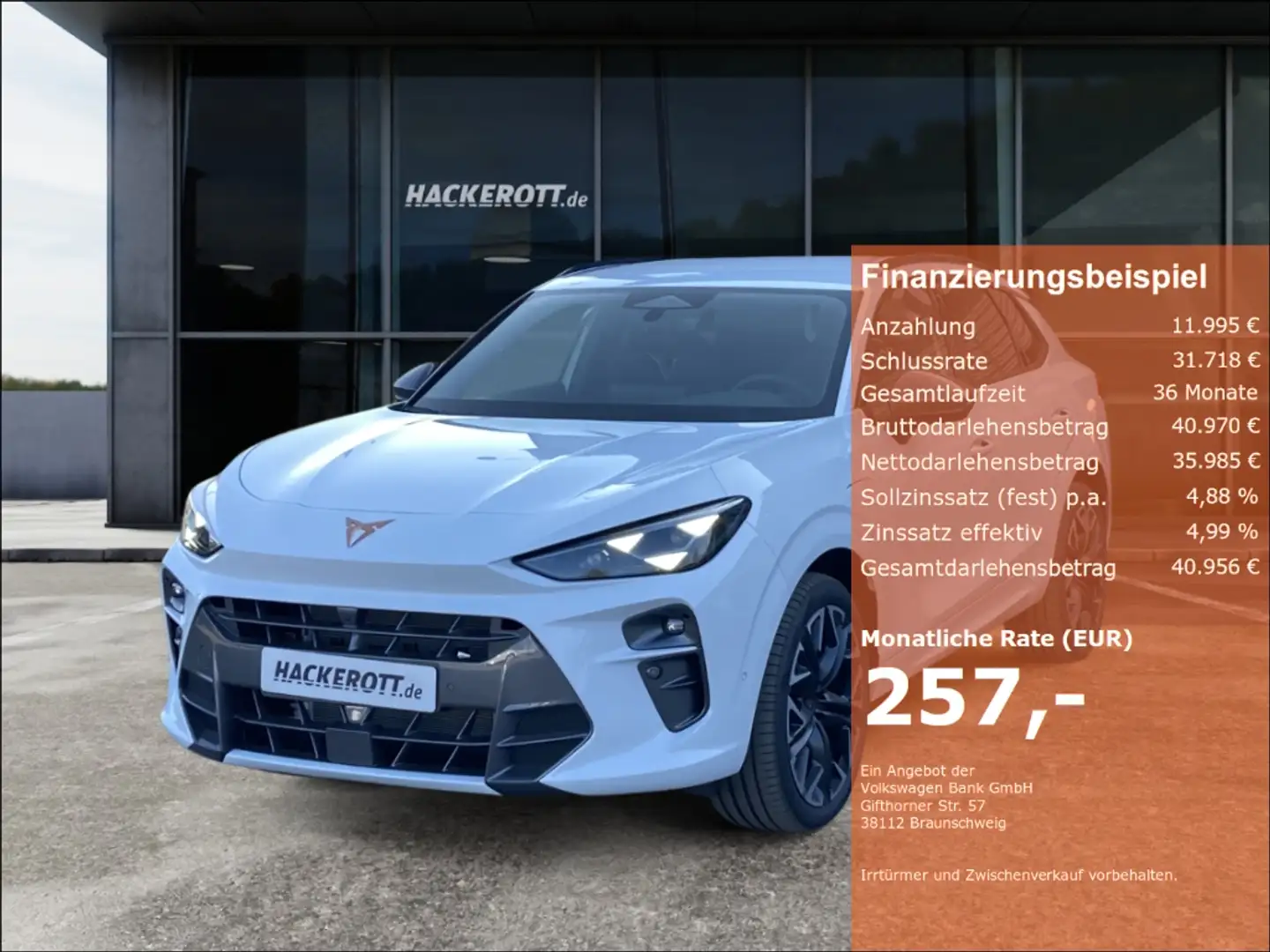 CUPRA Terramar VZ 1.5 e-HYBRID 200 kW (272 PS) 6-Gang-DSG Weiß - 1