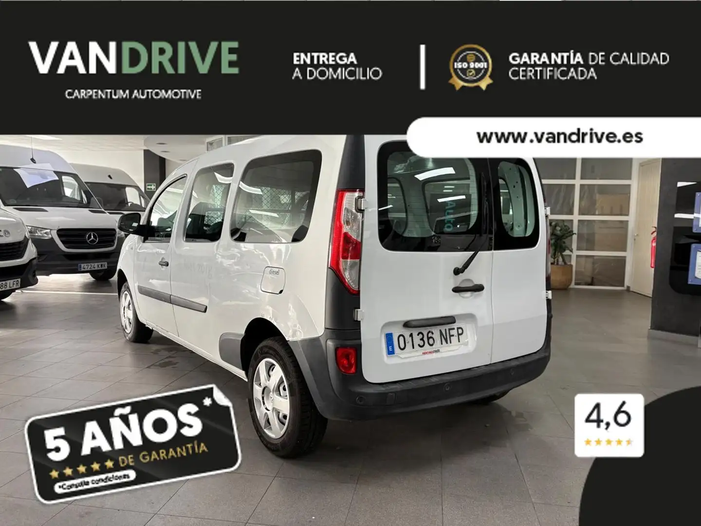 Renault Kangoo Combi 1.5dCi Profesional M1-AF 66kW Wit - 2