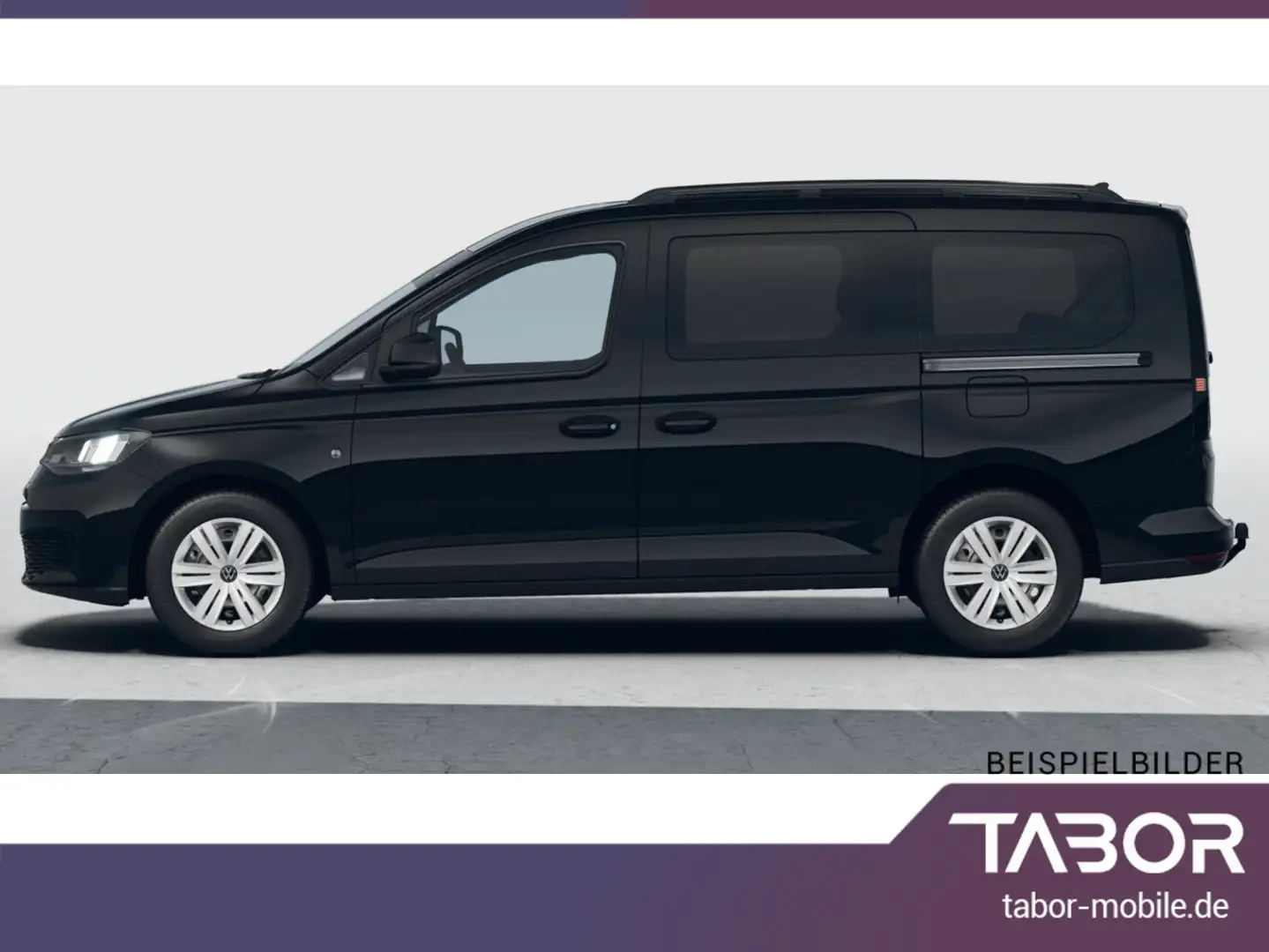 Volkswagen Caddy 2.0 TDI 102 7S DigCo Kam SHZ Klimaaut Schwarz - 2