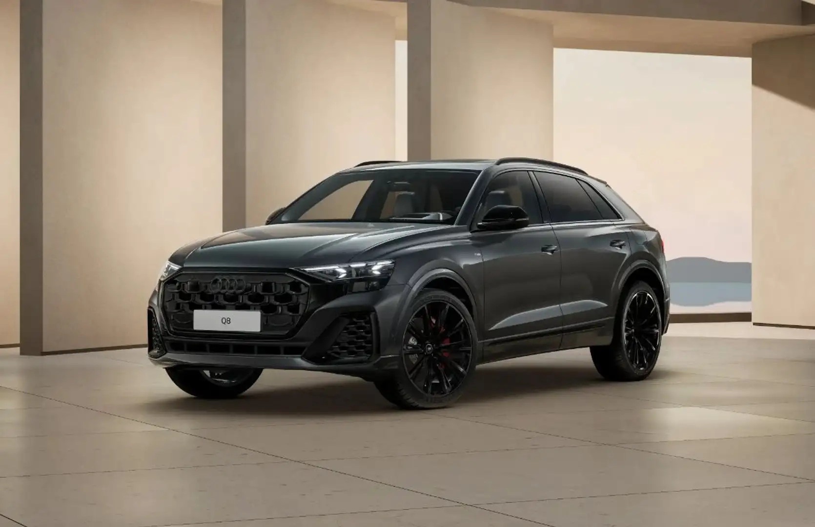 Audi Q8 S line 55 TFSIe Pano,23',AHK,Raute,Laser,360° Szürke - 1