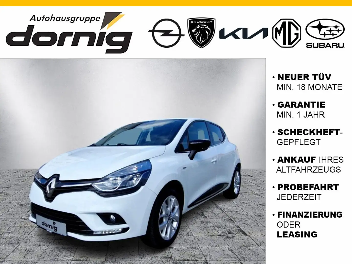 Renault Clio IV Limited Navi,Klima,PDC Weiß - 1